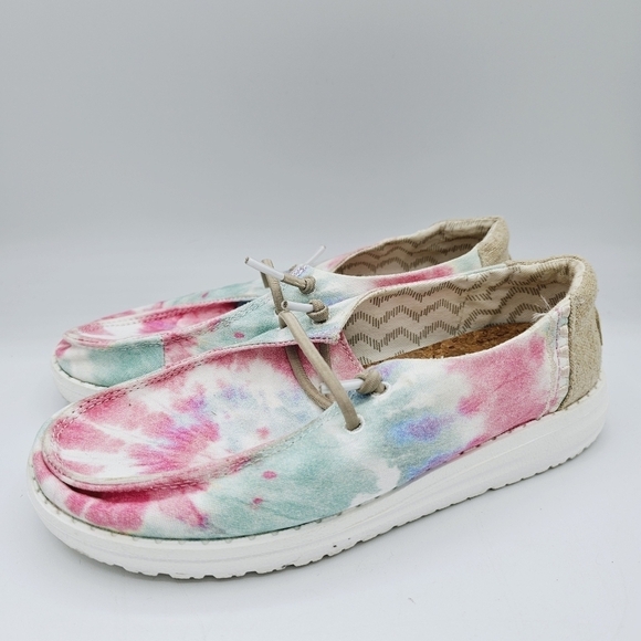 Hey Dude Wendy Boho Mandala Tie Dye Youth Shoes - Picture 3 of 12